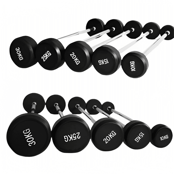 APEX Fixed Stright  Rubber Coated Barbell 30 , 35 , 40 , 45 , 50 kg