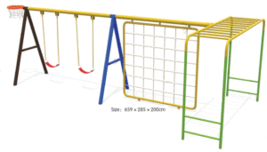 KIDS’ PLASTIC ROCK CLIMBER OUTDOOR PLAYGROUND SIZE 659*285*200 CM