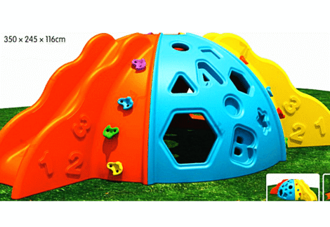 Plastic Rock Climber – Low Profile Outdoor Set – Size: 350×245×116 cm