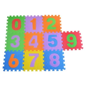 INDOOR NUMBERS FOAM PUZZLE PLAYMAT FOR KIDS SIZE ; 30*30*1 CM