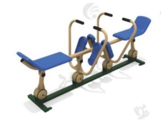 Outdoor double Rowing Machine heavy duty gym machine