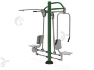 Outdoor Pull Down & Chest Press heavy duty gym machine