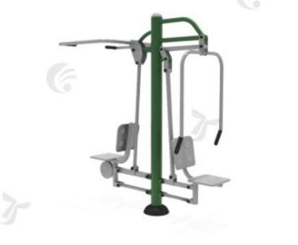 Outdoor  Pull Down & Chest Press  heavy duty gym machine