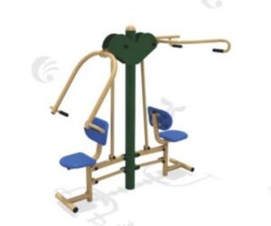 OUTDOOR CHEST PRESS & PULL DOWN HEAVY DUTY GYM MACHINE
