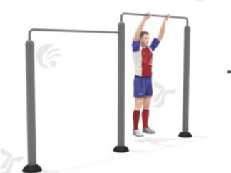 Outdoor Fitness double Horizontal Bar heavy duty