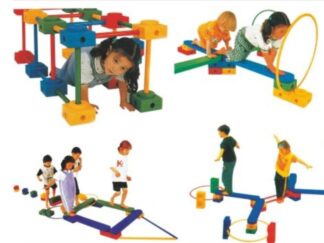 Kindergarten Sports Plastic Gross Motor Skills Kit - 96 pcs