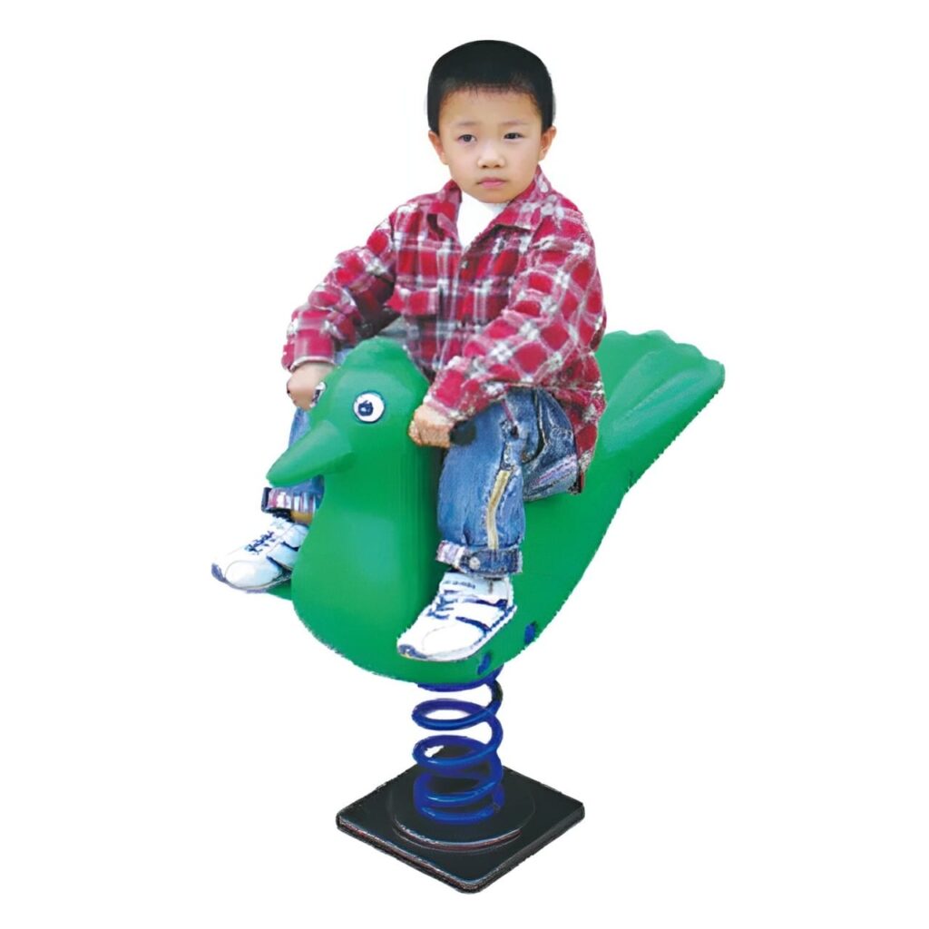 Outdoor Playground Plastic Spring Rider – Rocking Toy for Kids