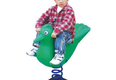 Outdoor Playground Plastic Spring Rider – Rocking Toy for Kids
