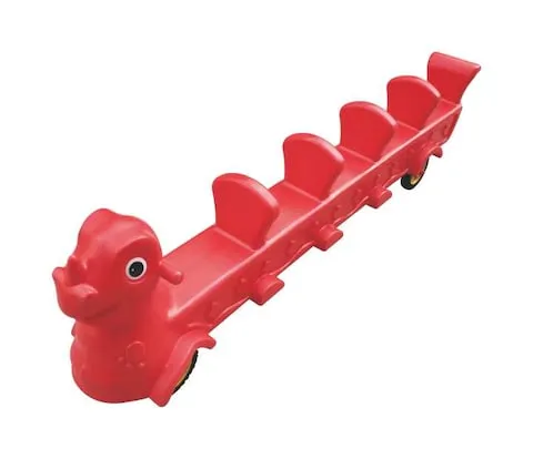 MINI RED TRAIN ON WHEELS INDOOR AND OUTDOOR TOY SIZE ;198X33X58CM