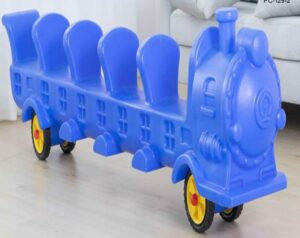 MINI BLUE TRAIN ON WHEELS INDOOR AND OUTDOOR TOY SIZE ; 198X33X58CM