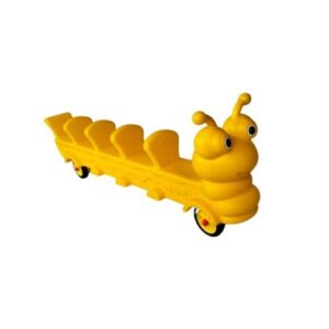 MINI YELLOW TRAIN ON WHEELS INDOOR AND OUTDOOR TOY SIZE ; 198X33X58CM