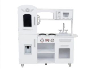 Wooden Kitchen Playset for Kids - 84×31×89 cm