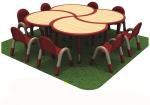 INDOOR AND OUTDOOR WOODEN ADJUSTABLE TABLE SIZE ; 152X152X45-55