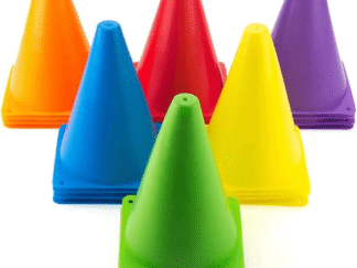 Stackable Training Cones – 10-Piece Set for Kids Sports, Balance, & Color Recognition