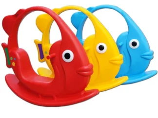 Fish-Shaped Single Plastic Rocker – Size: 100×40×89 cm
