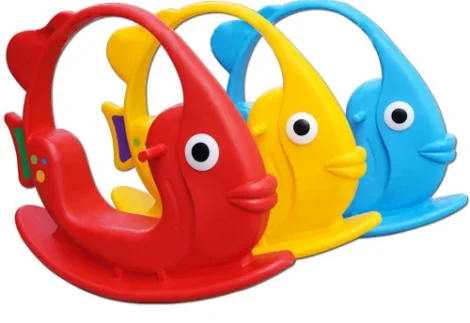 Fish-Shaped Single Plastic Rocker – Size: 100×40×89 cm