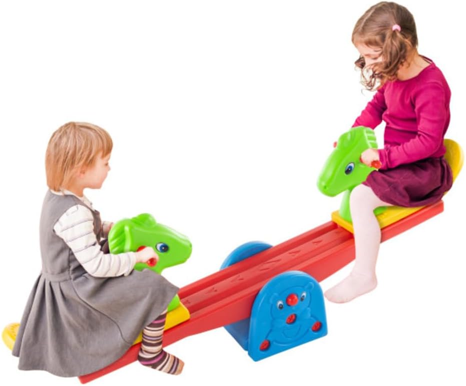 Outdoor Playground Plastic Seesaw – 2 Seaters – For Kids – Size: 150×32×60 cm - Image 2