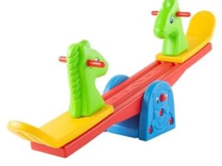 Outdoor Playground Plastic Seesaw – 2 Seaters – For Kids – Size: 150×32×60 cm