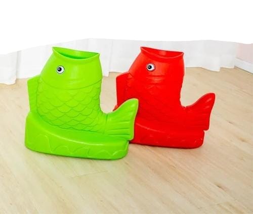 Plastic Trash Basket for Kids – Bright Colors – Size: 45×30×70 cm