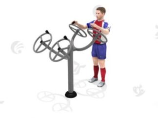 Outdoor Gym Big Turning Wheels Fitness Equipment heavy duty