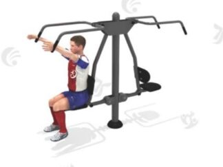 Outdoor fitness double lat pull down