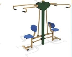 Outdoor fitness double lat pull down heavy duty gym machine