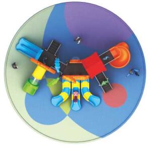 BIG OUTDOOR HEAVY DUTY PLAYGROUND SET FOR KIDS, 7 SLIDES WITHOUT SWINGS. SIZE;880X500X420CM