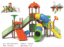 BIG OUTDOOR HEAVY DUTY PLAYGROUND SET FOR KIDS, 4 SLIDES AND 3 SWINGS. SIZE;900X450X500CM
