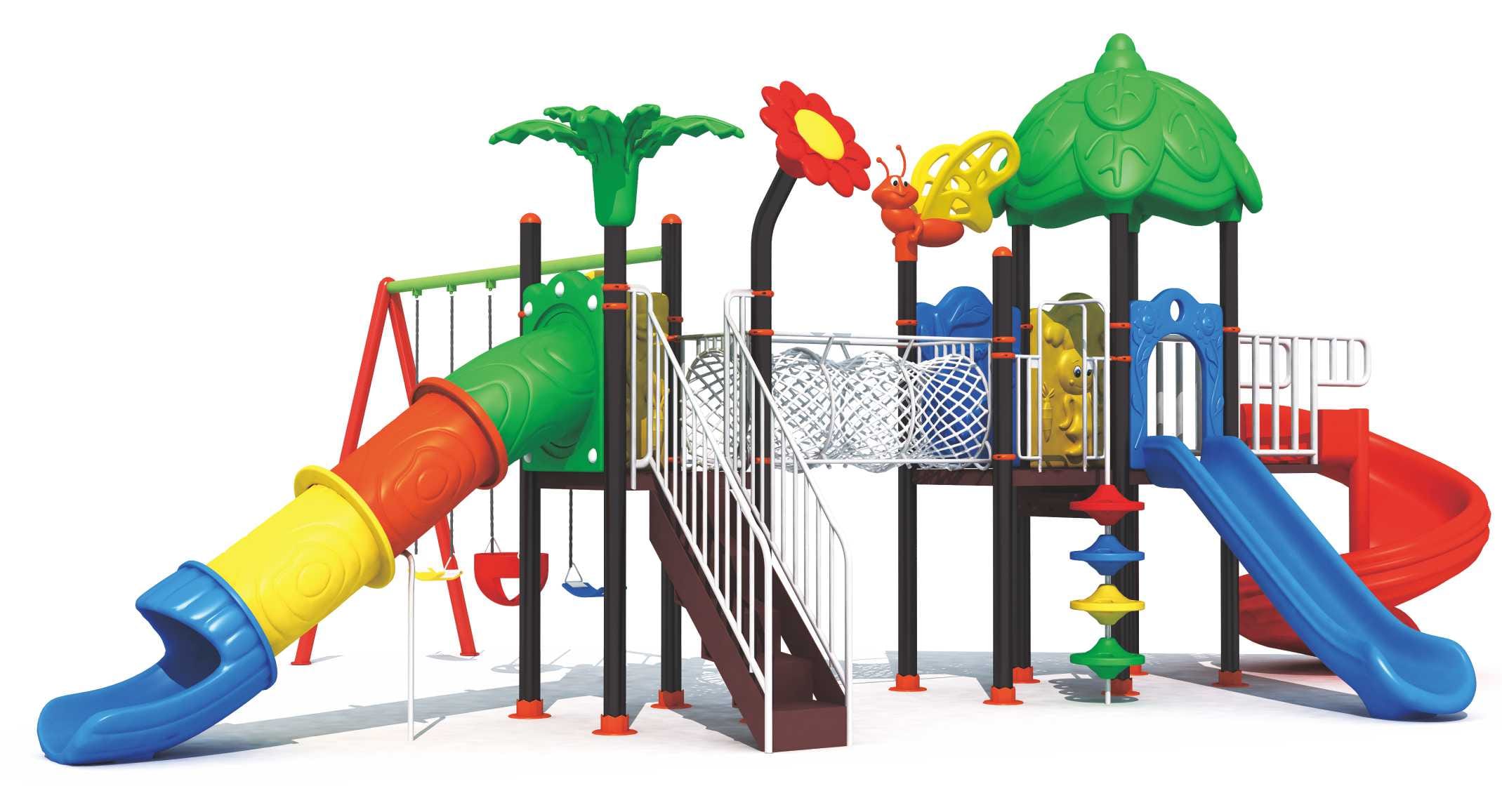 Big Outdoor Playground Set – 3 Slides & 3 Swings – Heavy Duty Design – Size 830x660x330 cm - Image 3