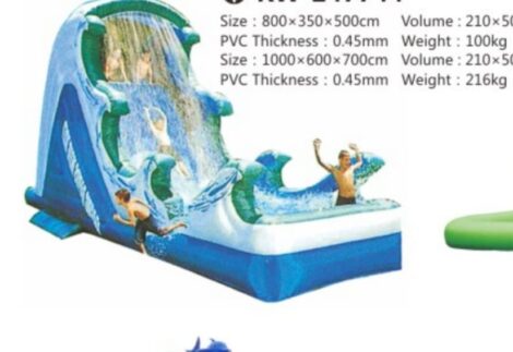Inflatable Toy Bouncy Castle - Indoor & Outdoor - Size: 800×350×500 cm