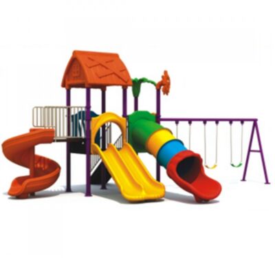 Out Door heavy duty playground toy with 3swing and 4 slide  size ;735x560x395cm