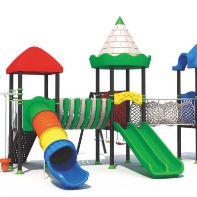Heavy duty out door playground with swing slide and climping net size;1080x530x380cm
