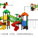 Big heavy duty out door playground with swing  slide size;1250x420x520cm