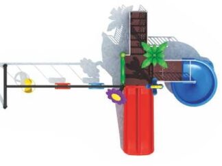 Outdoor Heavy Duty Playground Set for Kids – 3 Slides & 3 Swings – Size: 570x450x330 cm