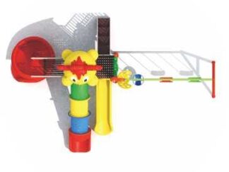 Outdoor Playground Toy – 3 Swings & 3 Slides – Backyard Playset – Size 630x480x340 cm