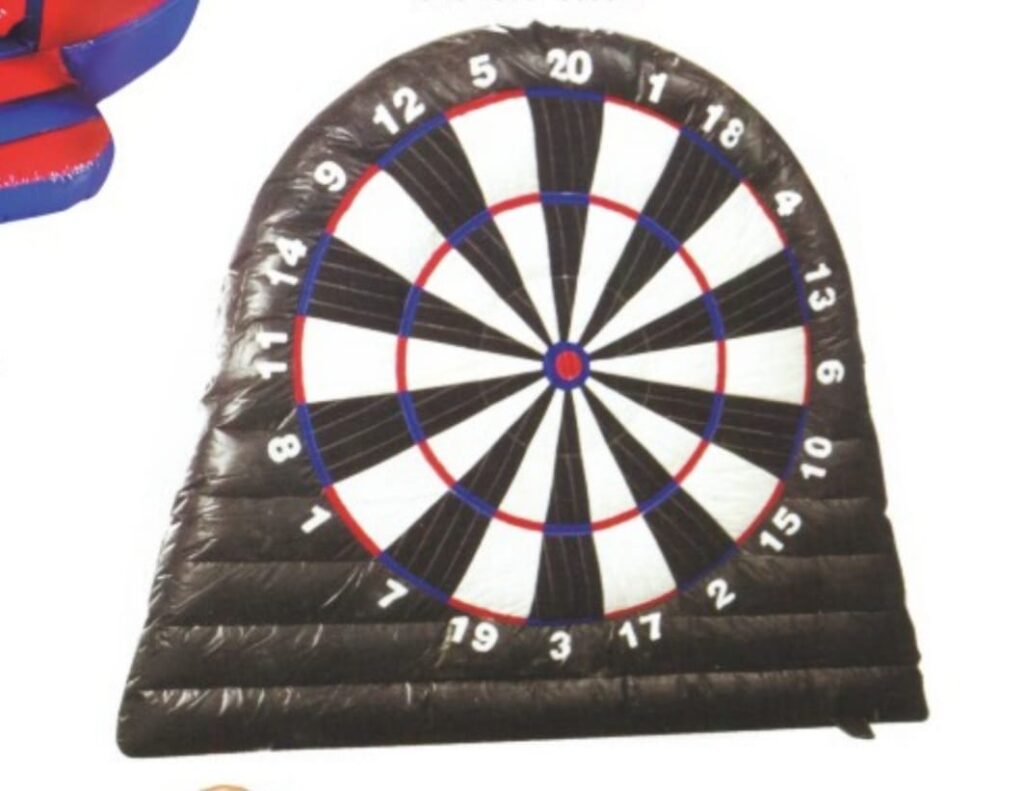 Inflatable Round Soccer Dart Board Game - Diameter: 3.6 m
