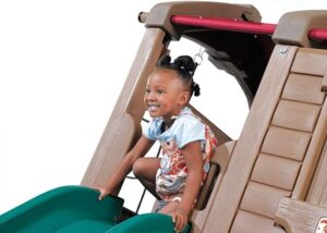 INDOOR OUTDOOR PLAYGROUND FOR KIDS WITH A SLIDE, STAIR & TWO SWINGS SET. SIZE: 460X300X218 CM