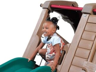 Indoor & Outdoor Playground for Kids with Slide, Stair, and Two Swings | Size: 460x300x218 cm