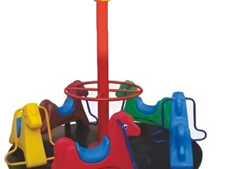 Indoor & Outdoor Merry-Go-Round Ride with 4 Seaters – Rotary Toy – Size: 120×40 cm