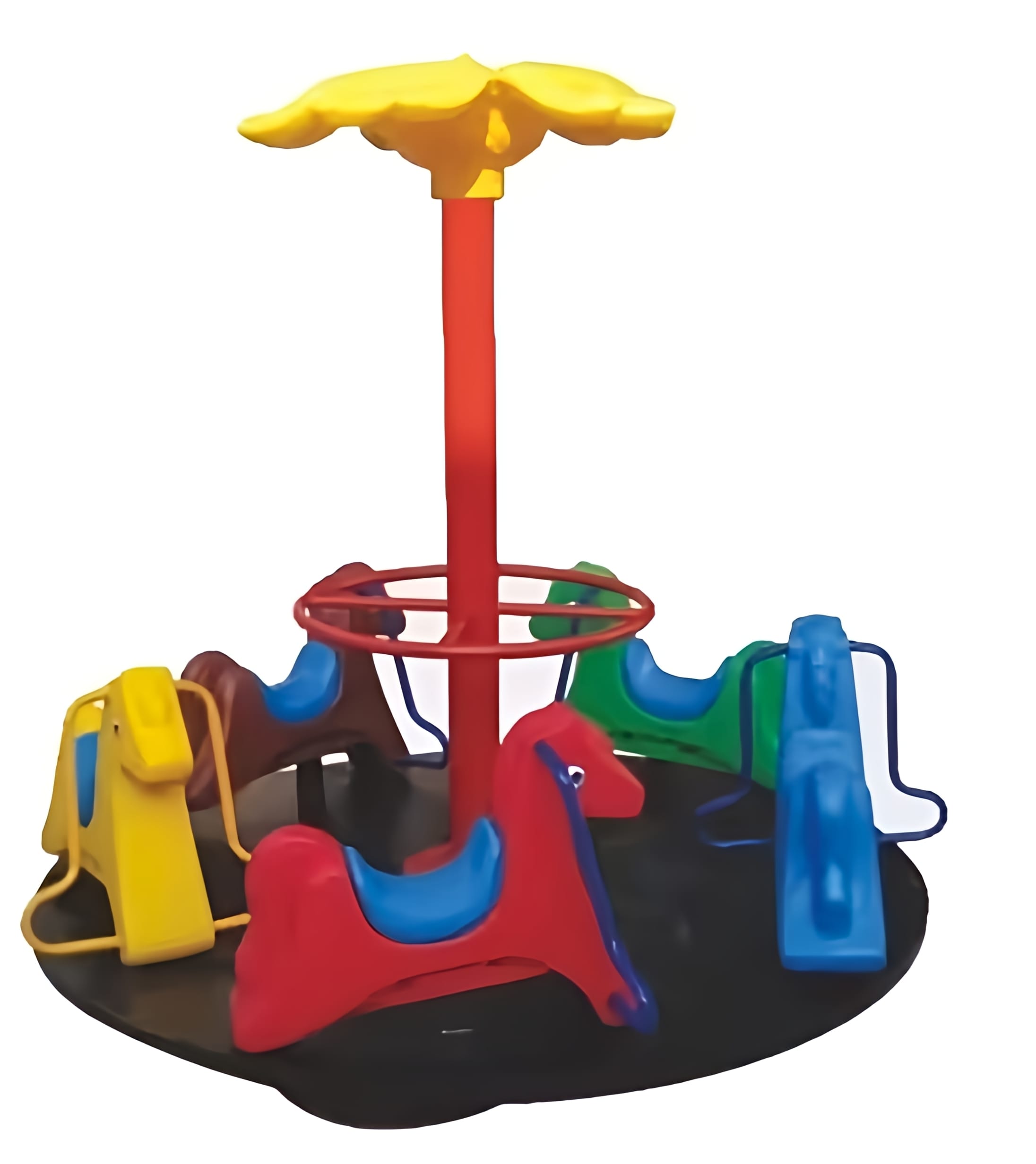 Indoor & Outdoor Merry-Go-Round Ride with 4 Seaters – Rotary Toy – Size: 120×40 cm