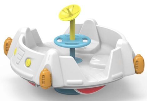 Indoor & Outdoor Merry-Go-Round Ride with 4 Seaters – Rotary Toy – Size: 200×80 cm