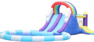 Inflatable Bouncy Castle with Slide & Pool - Size: 8.4×5.8×2.55 m