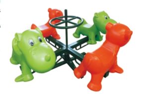 INDOOR AND OUTDOOR MERRY GO ROUND RIDE WITH 4 SEATER – ROTARY TOY – SIZE ;175X90CM