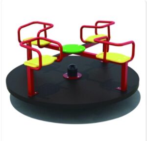 INDOOR AND OUTDOOR MERRY GO ROUND RIDE – ROTARY TOY – SIZE ;160X160X130CM