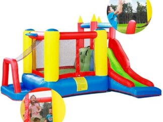 Inflatable Play Center with Water Slide - Kiddie Pool for Garden - Size: 340×280×210 cm