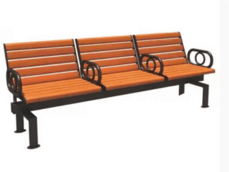Three Seaters Outdoor Garden Wooden Benches with handel. Size; L120/180cm