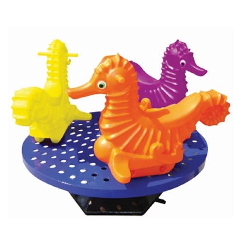 Indoor & Outdoor Merry-Go-Round Ride with 3 Seaters – Rotary Toy – Size: 130×100 cm