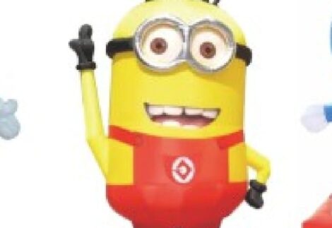 Disguise Inflatable Minion Costume for Adults - Height: 3 m