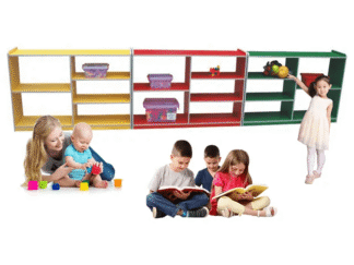 Wooden  toys organizer storage shelf   for nursery  size; 120x30x80cm