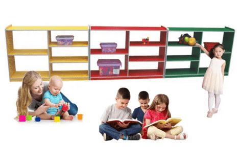 Wooden toys organizer storage shelf for nursery size; 120x30x80cm